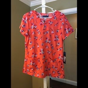 NWT koi scrub top